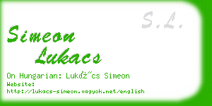 simeon lukacs business card